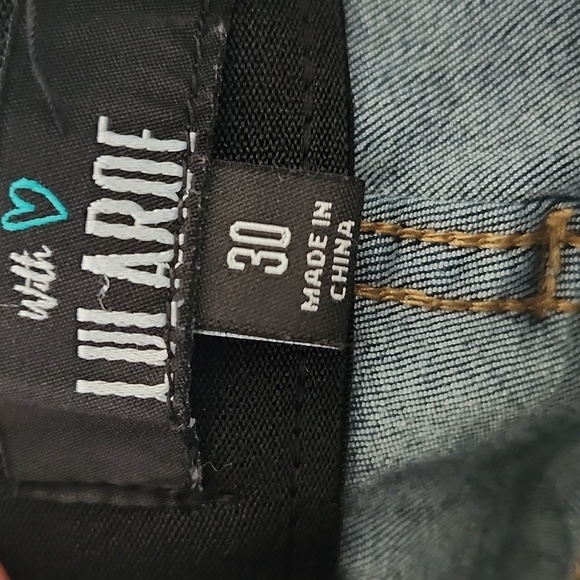 Lularoe High Waisted Medium Blue Stretch Skinny Jeans, 30 - Picture 4 of 8